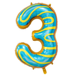 34" Number 3 Candy bag of 1pc