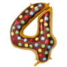 34" Number 4 Candy bag of 1pc