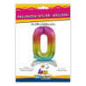 30" Number 0 Rainbow bag of 1pc