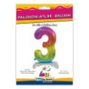 30" Number 3 Rainbow bag of 1pc