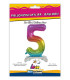 30" Number 5 Rainbow bag of 1pc