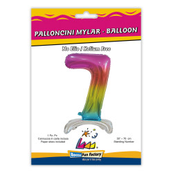 30" Number 7 Rainbow bag of 1pc
