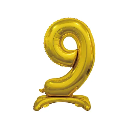 30" Standing Number 9 Gold bag of 1pc