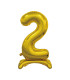 30"Standing Number 2 Gold bag of 1pc