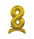 30" Standing Number 8 Gold bag of 1pc
