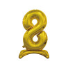 30" Standing Number 8 Gold bag of 1pc