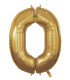 40" Number 0 Gold bag of 1pc