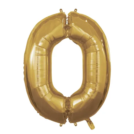 40" Number 0 Gold bag of 1pc