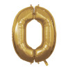 40" Number 0 Gold bag of 1pc