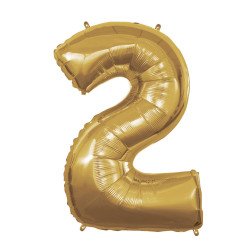 40" Number 2 Gold bag of 1pc