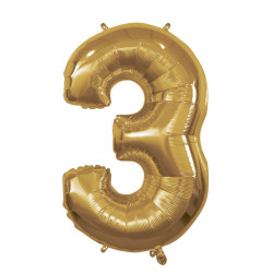 40" Number 3 Gold bag of 1pc