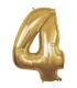 40" Number 4 Gold bag of 1pc