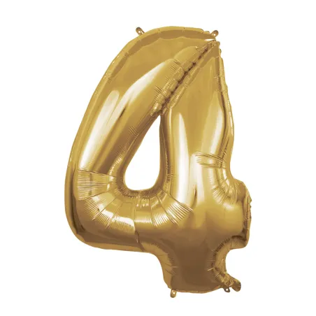 40" Number 4 Gold bag of 1pc