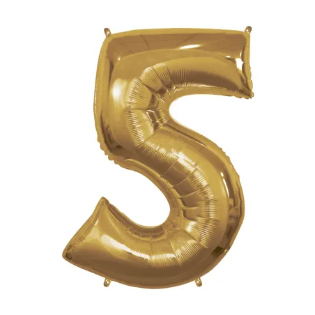 40" Number 5 Gold bag of 1pc