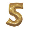40" Number 5 Gold bag of 1pc