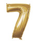 40" Number 7 Gold bag of 1pc