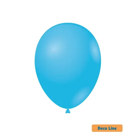 12" Deep Sky Blue 238 Rocca Decorator Line Latex Balloons bag of 50pcs