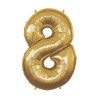 40" Number 8 Gold bag of 1pc