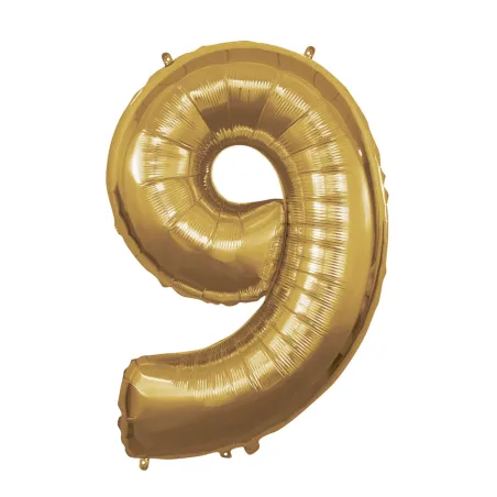 40" Number 9 Gold bag of 1pc