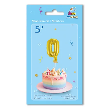 5" Number 0 Gold bag of 1pc