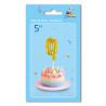 5" Number 0 Gold bag of 1pc