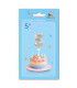 5" Number 5 Silver bag of 1pc