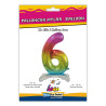 30" Number 6 Rainbow bag of 1pc