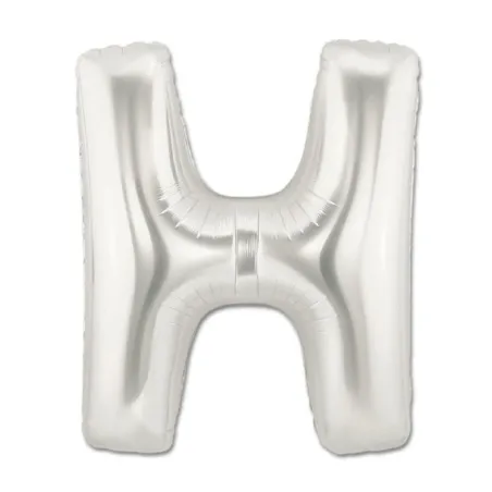 40" Letter H Silver bag of 1pc