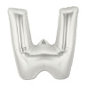 40" Letter W Silver bag of 1pc