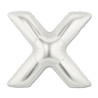 40" Letter X Silver bag of 1pc
