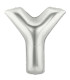 40" Letter Y Silver bag of 1pc