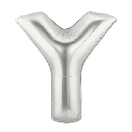 40" Letter Y Silver bag of 1pc