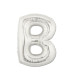 Mylar Letter "B" Silver Mini 35cm - pack 5 pcs.