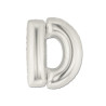 Mylar Letter "D" Silver Mini 35cm - pack 5 pcs.