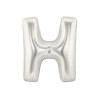 Mylar Letter "H" Silver Mini 35cm pack 5 pcs.