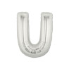 Mylar Letter "U" Silver Mini 35cm - pack 5 pcs.