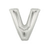 Mylar Letter "V" Silver Mini 35cm - pack 5 pcs.