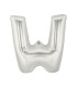 Mylar Letter "W" Silver Mini 35cm - pack 5 pcs.