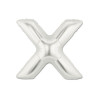 Mylar Letter "X" Silver Mini 35cm - pack 5 pcs.