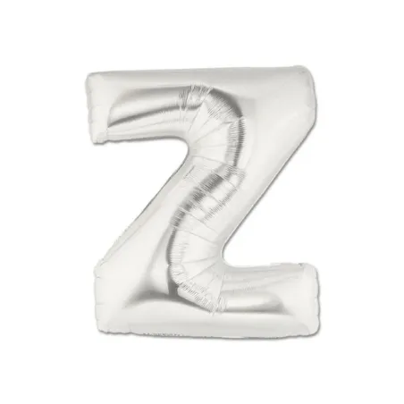 Mylar Letter "Z" Silver Mini 35cm - pack 5 pcs.