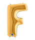 Mylar Letter "F" Gold Mega 40" - 101cm - 1pc