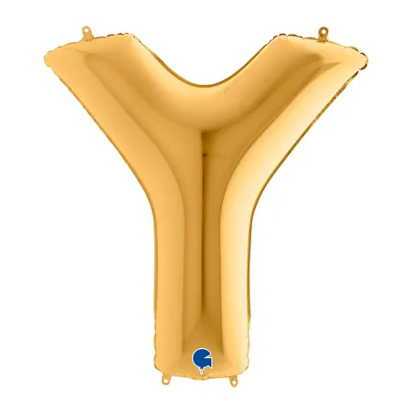 Mylar Letter "Y" Gold Mega 40" - 101cm - 1pc