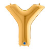 Mylar Letter "Y" Gold Mega 40" - 101cm - 1pc