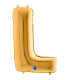 Mylar Letter "L" Gold Mega 40" - 101cm - 1pc