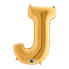 Mylar Letter "J" Gold Mega 40" - 101cm - 1pc