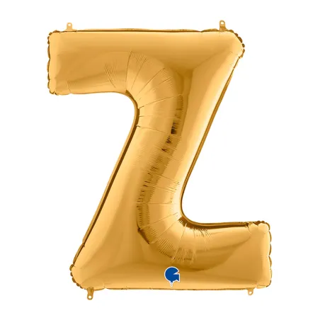 Mylar Letter "Z" Gold Mega 40" - 101cm - 1pc