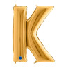 Mylar Letter "K" Gold Mega 40" - 101cm - 1pc