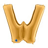 Mylar Letter "W" Gold Mega 40" - 101cm - 1pc