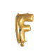 14" Letter F Gold bag of 1pc