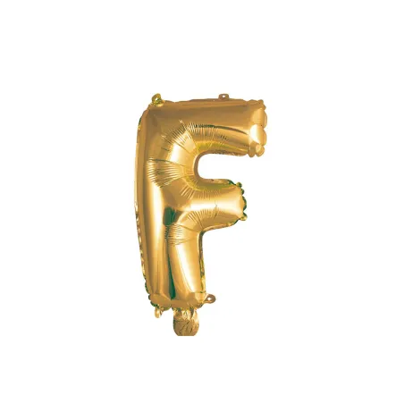 14" Letter F Gold bag of 1pc